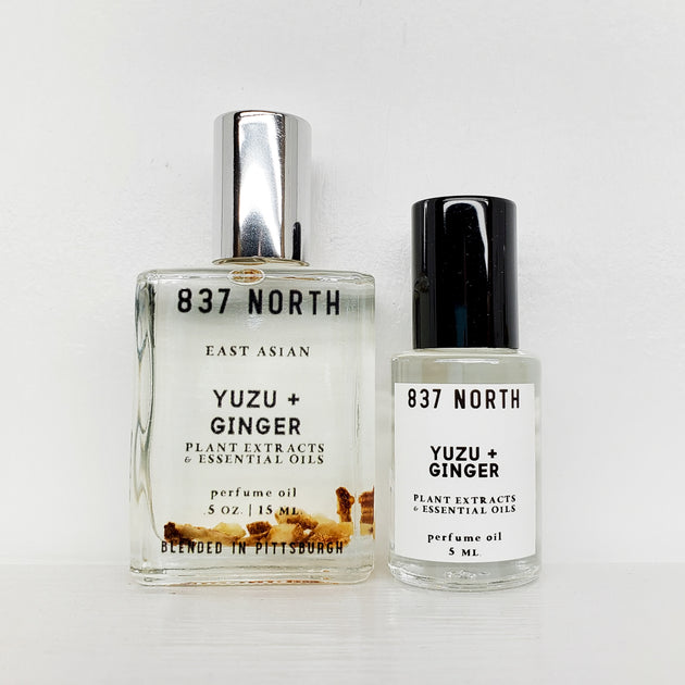 Yuzu + Ginger, 15 ml. Unisex Grapefruit Peel-Infused Perfume Oil