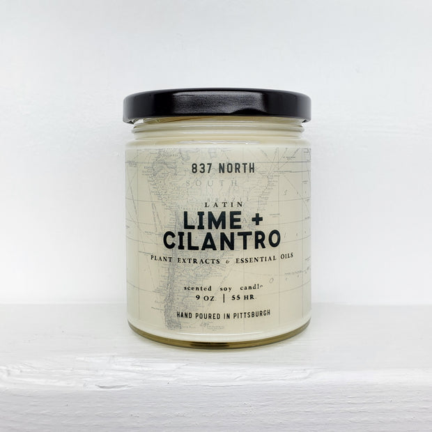 Lime + Cilantro, 9 oz. Soy Candle