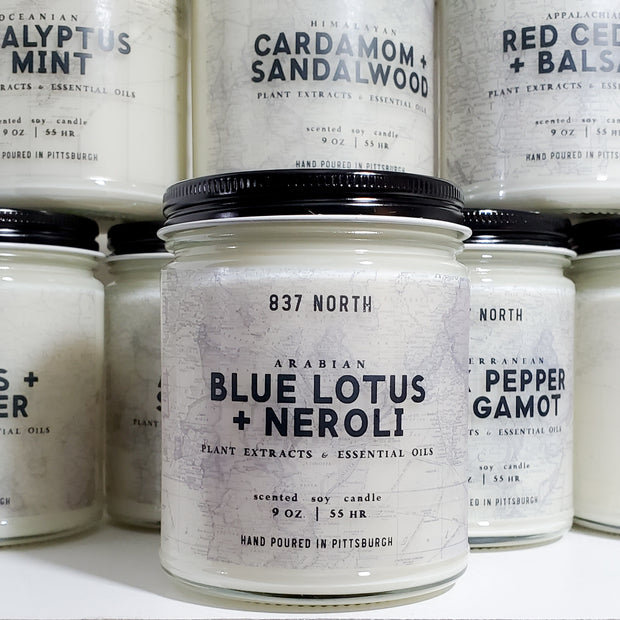 Blue Lotus + Neroli, 9 oz. Soy Candle