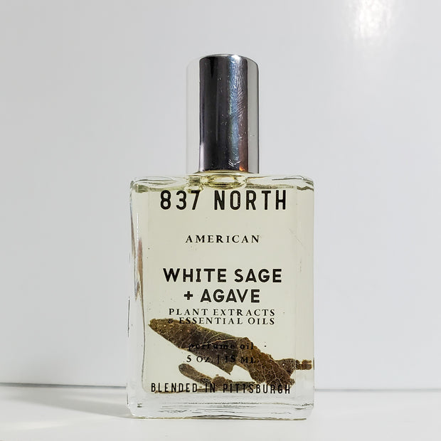 White Sage + Agave, 15 ml. Unisex White Sage-Infused Perfume Oil