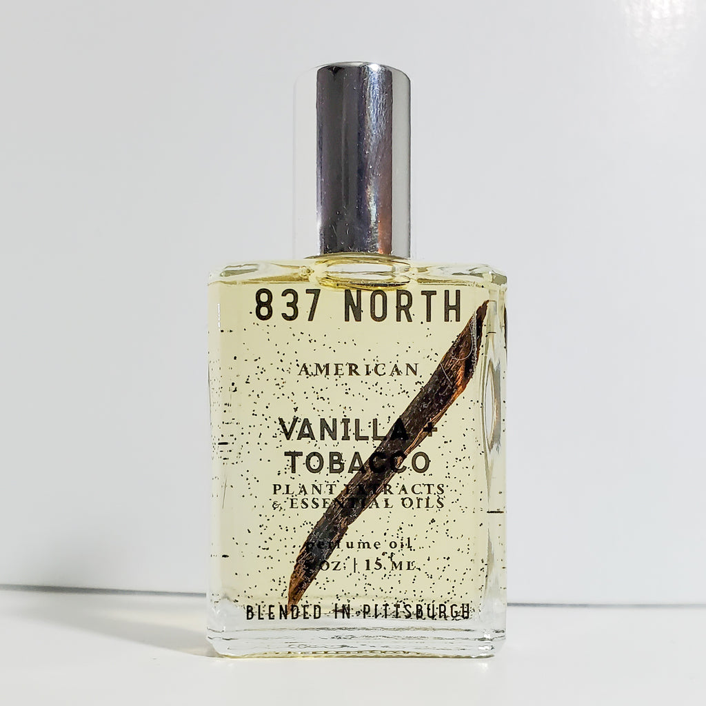 Vanilla + Tobacco, 15 ml. Unisex Vanilla Bean-Infused Perfume Oil – 837  North