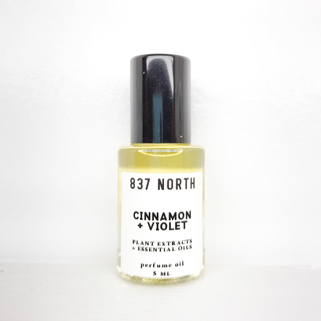 Cinnamon + Violet, 5 ml. Unisex Perfume Oil – 837 North