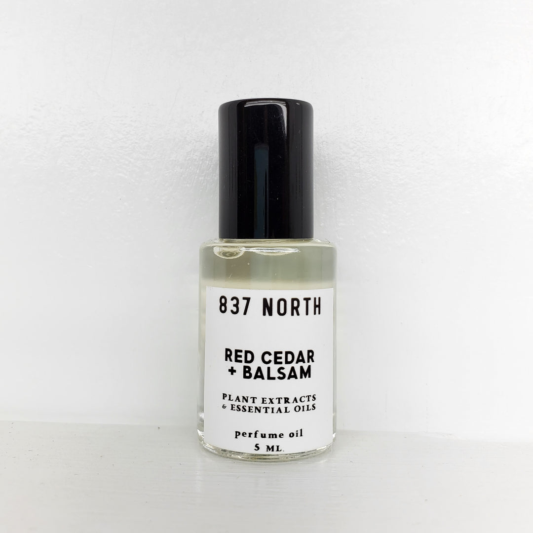 Red Cedar + Balsam, 5 ml. Unisex Perfume Oil – 837 North
