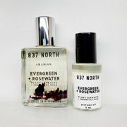 Evergreen + Rosewater, 15 ml. Unisex Rose-Infused Perfume Oil