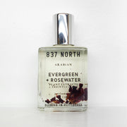 Evergreen + Rosewater, 15 ml. Unisex Rose-Infused Perfume Oil