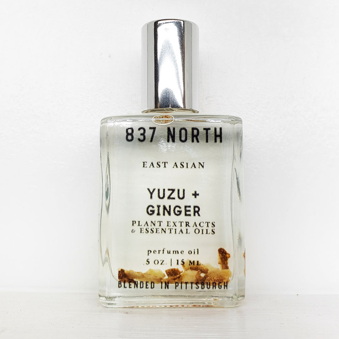 Yuzu + Ginger, 15 ml. Unisex Grapefruit Peel-Infused Perfume Oil