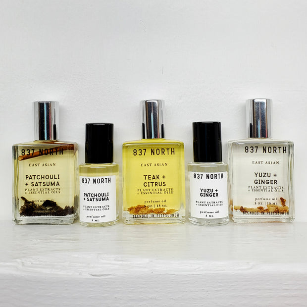 Yuzu + Ginger, 15 ml. Unisex Grapefruit Peel-Infused Perfume Oil