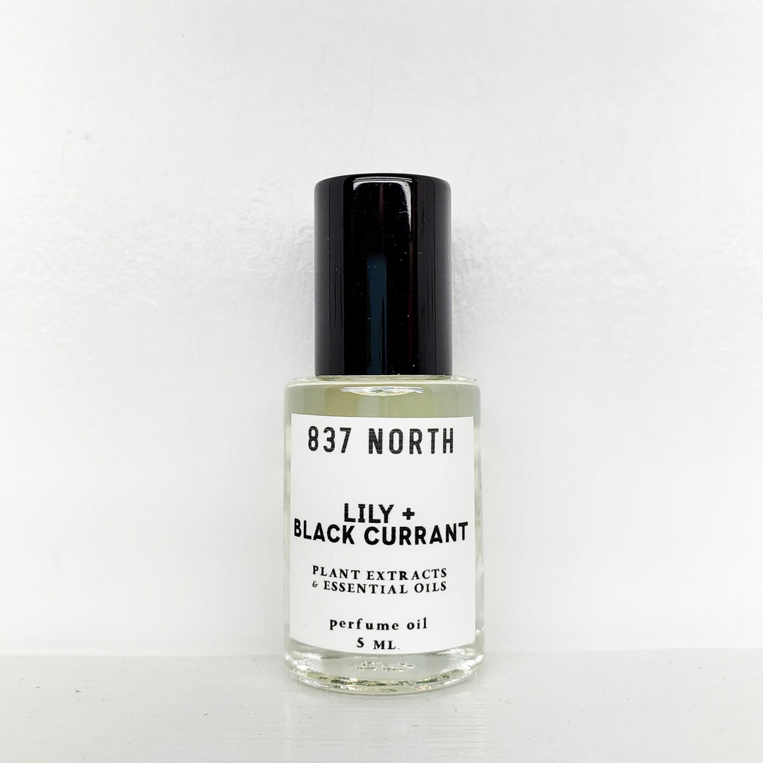Lily　エッセンシャルオイルオイル Lily + Black Currant, 5 ml. Unisex Perfume Oil – 837 North