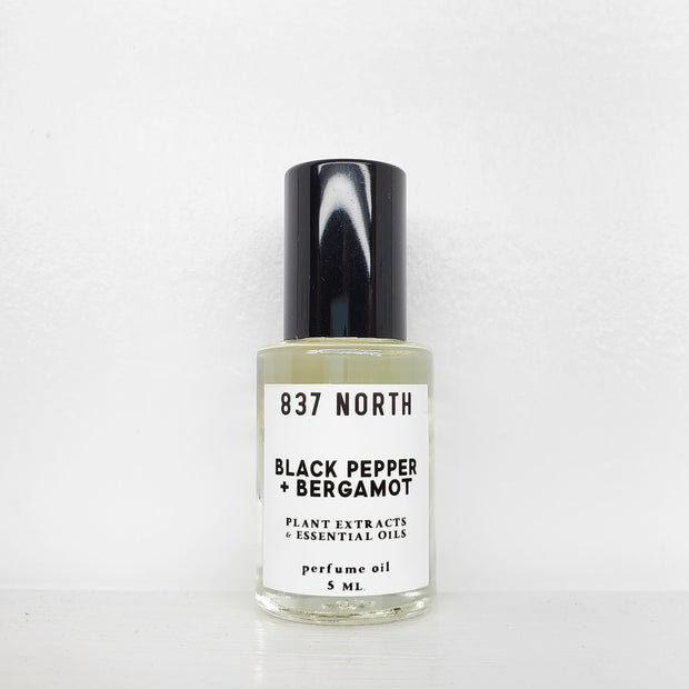 Black Pepper + Bergamot, 5 ml. Unisex Perfume Oil