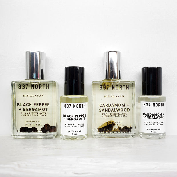 Cardamom + Sandalwood, 5 ml. Unisex Perfume Oil