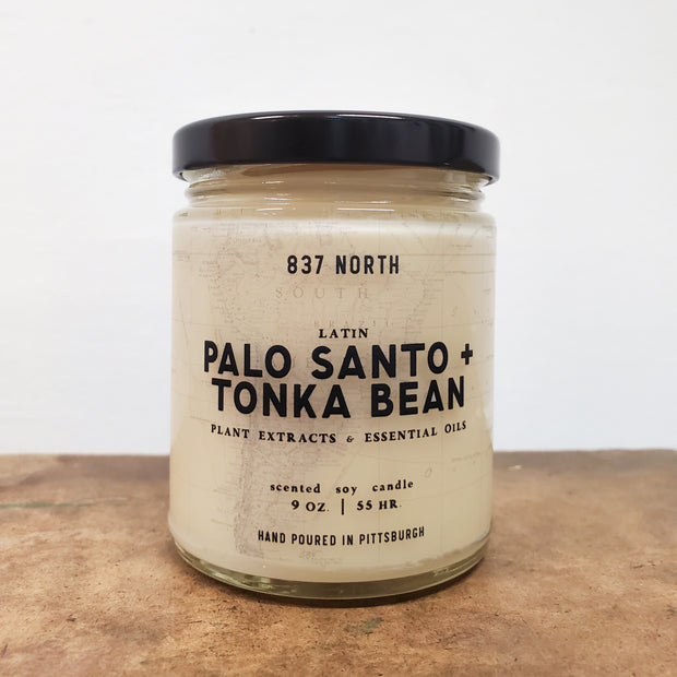 Palo Santo + Tonka Bean, 9 oz. Soy Candle
