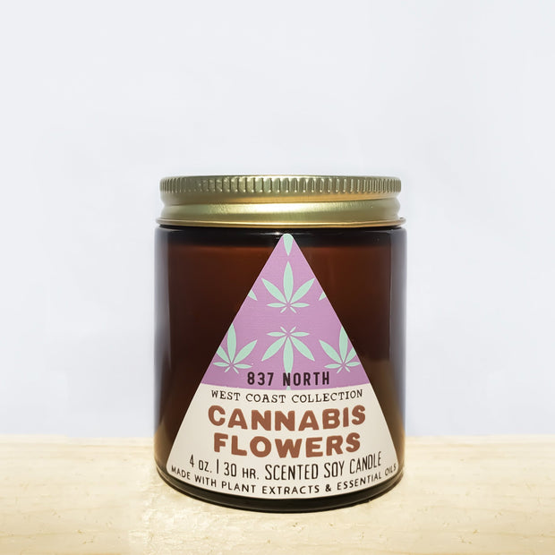 Cannabis Flowers, 4 oz. Soy Candle