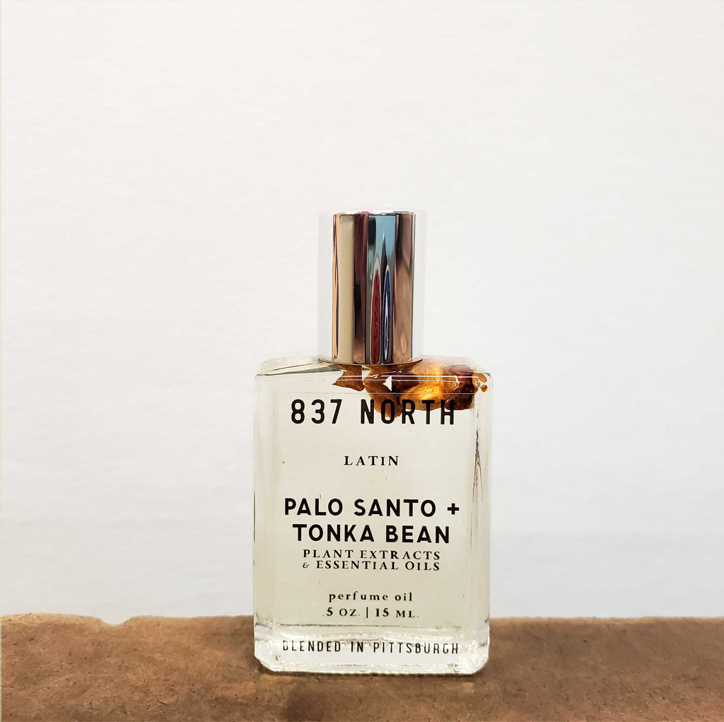 Palo Santo + Tonka Bean, 15 ml. Unisex Palo Santo-Infused Perfume Oil – 837  North