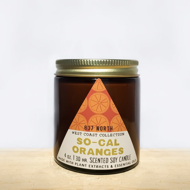 So-Cal Oranges, 4 oz. Soy Candle